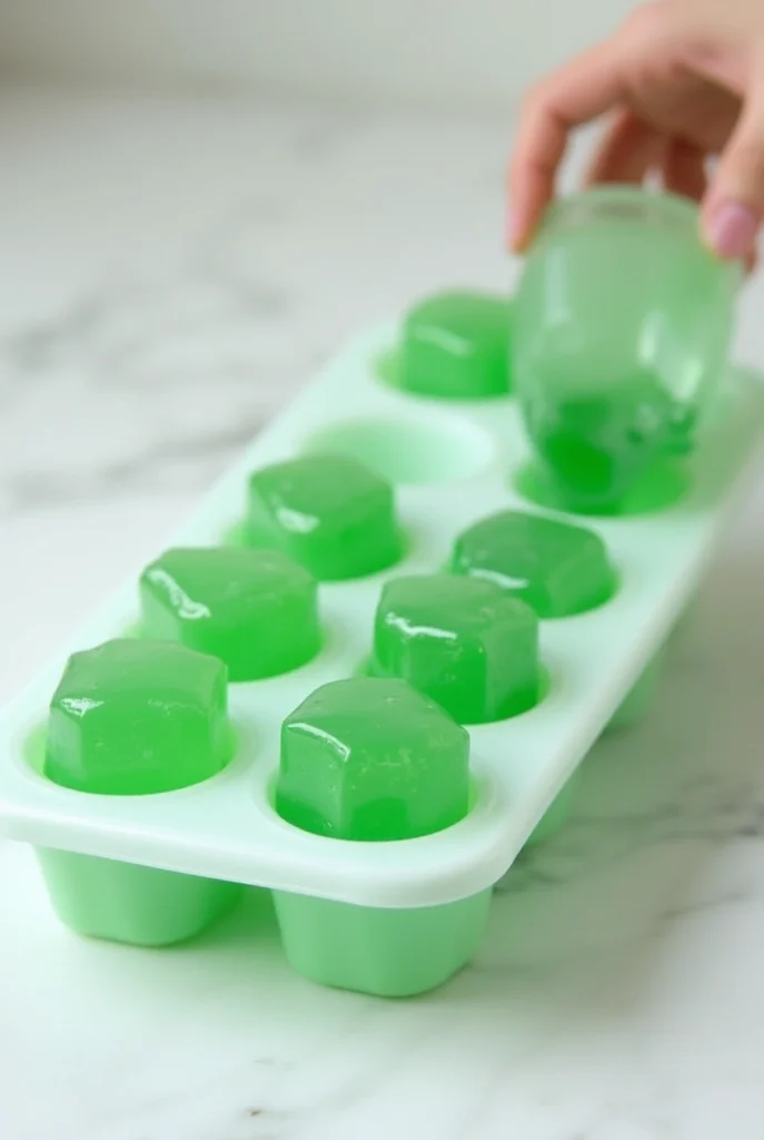 DIY skin gels made with aloe, turmeric, cucumber, and green tea in glass jars