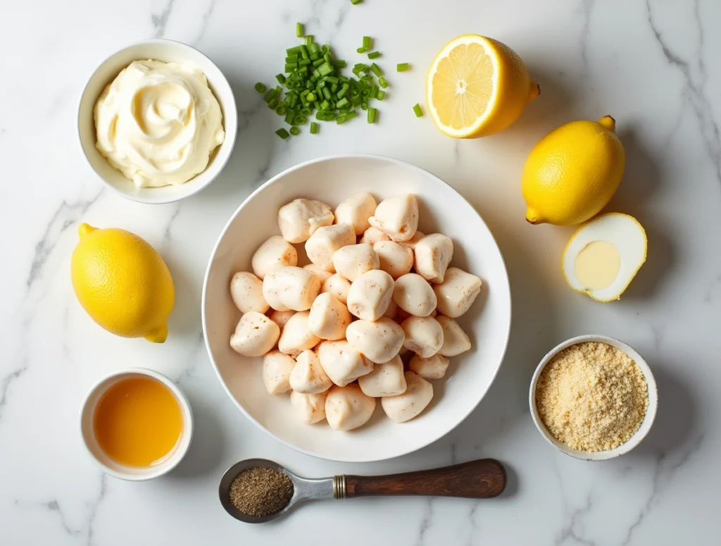 Golden baked crab bombs made with jumbo lump crab meat, served with lemon wedges