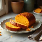 Sweet Potato Pound/Pudding ingredients neatly arranged on a marble table, ready for baking