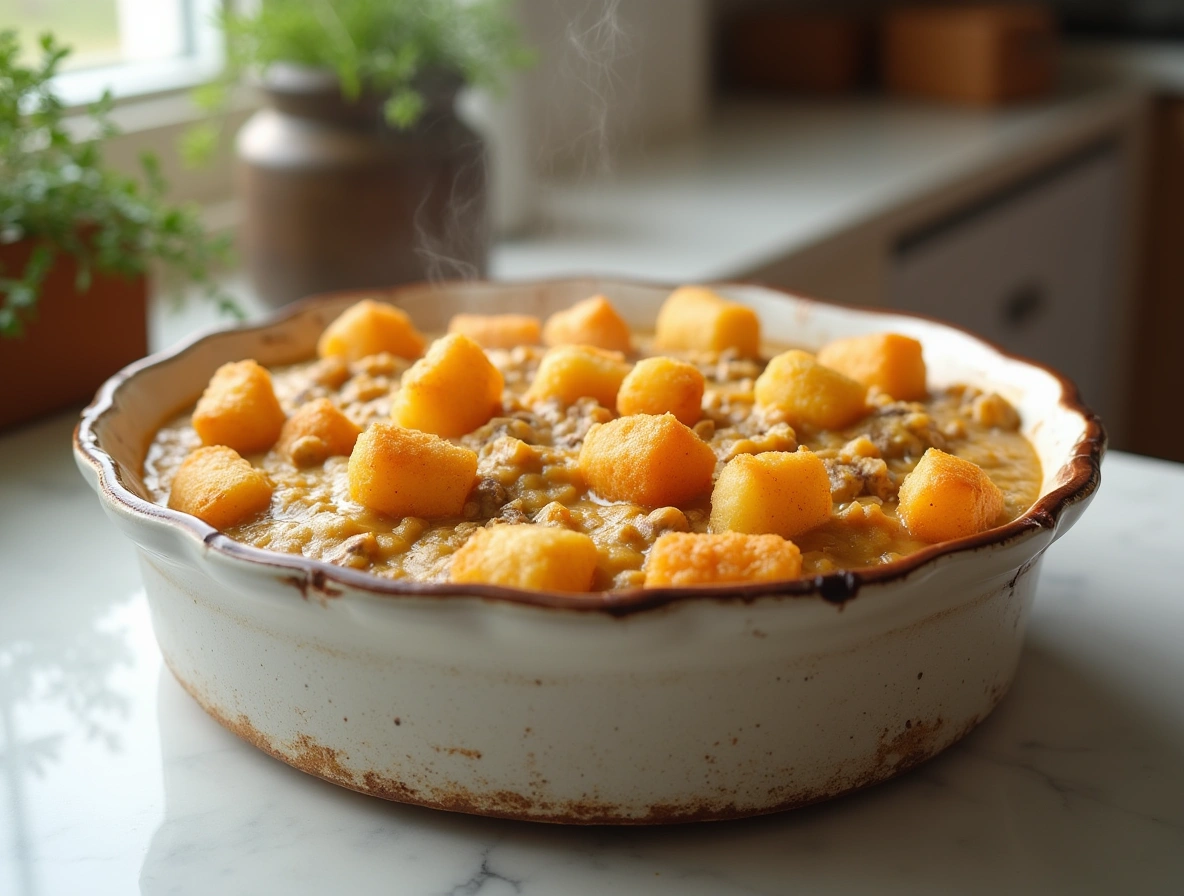 Delicious Angel Beef Casserole – The Creamy Tater Tot Dinner Everyone Will Love