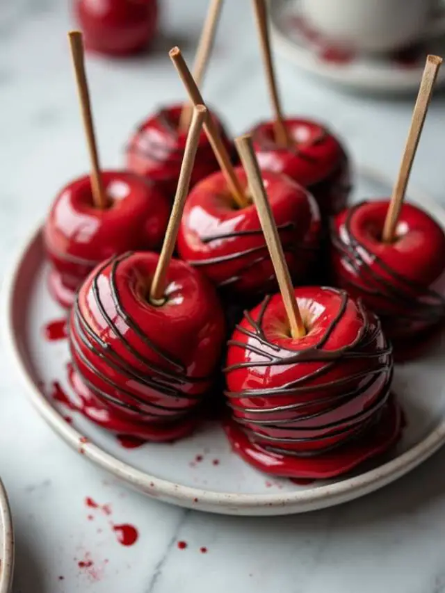 Striped Candy Apples